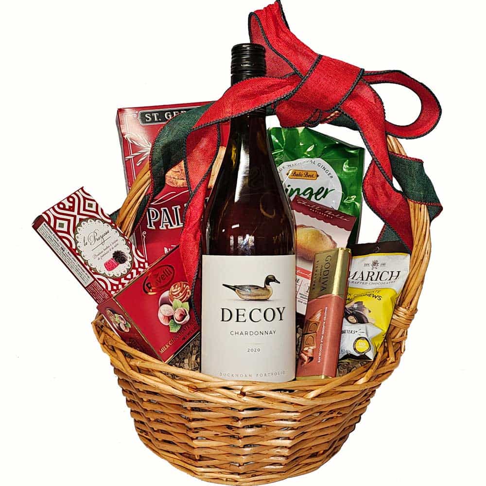 Decoy Chardonnay Gourmet Delights Wine Gift Basket