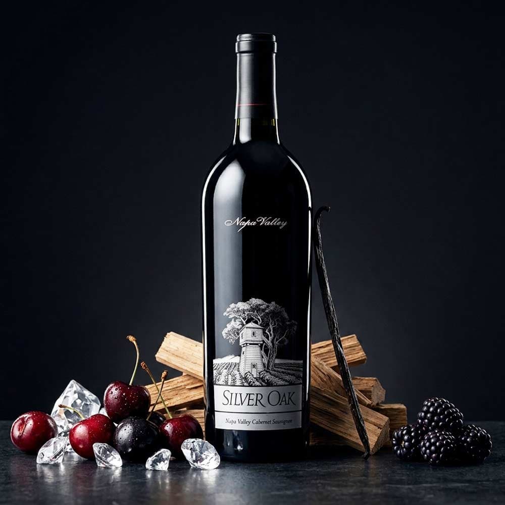 Silver Oak Napa Valley Cabernet Sauvignon & Tiffany Wine Glasses Set — 2