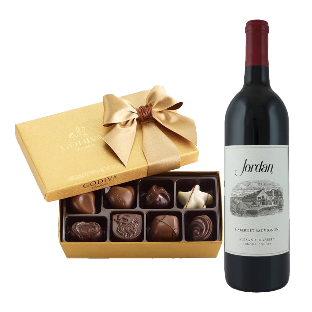 Jordan Cabernet Sauvignon With Godiva 8 Pc