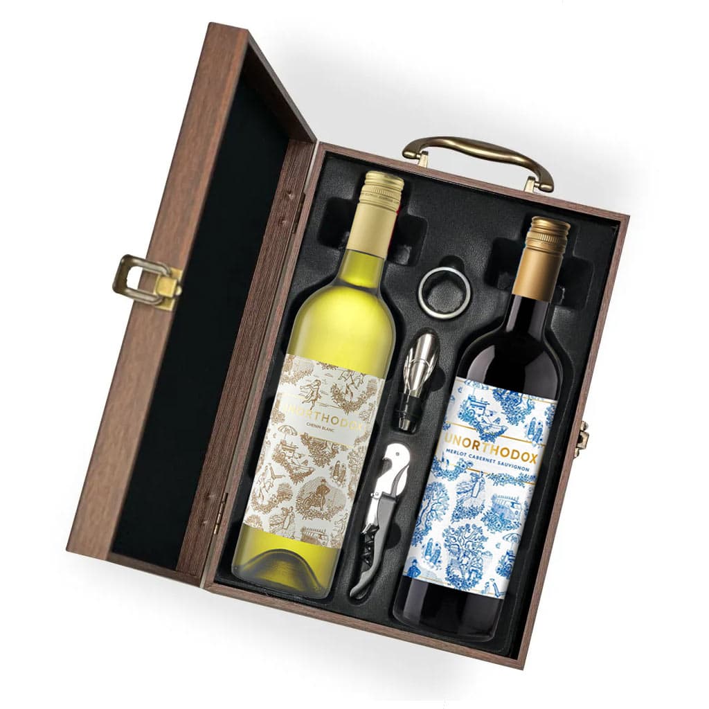Unorthodox Red & White Wine Gift Set