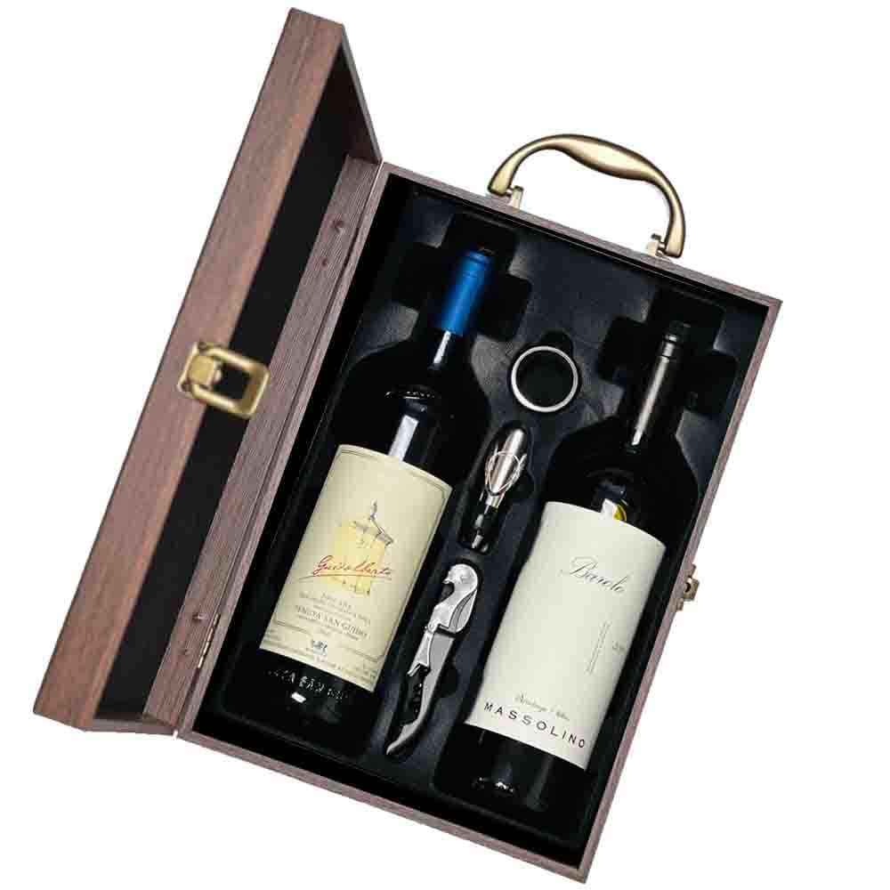 Tenuta San Guido Guidalberto And Massolino Barolo Serralunga Wine Gift Box — 1