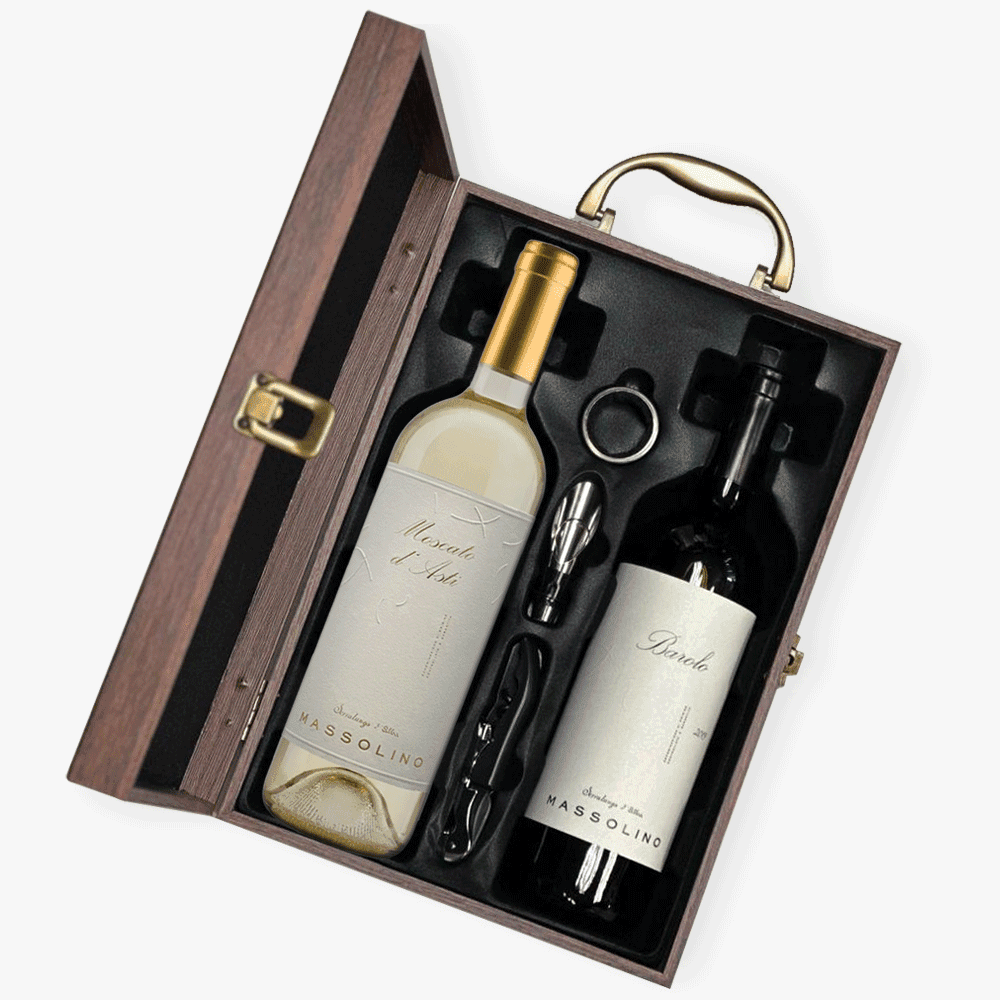 Massolino Red And White Wine Gift Set