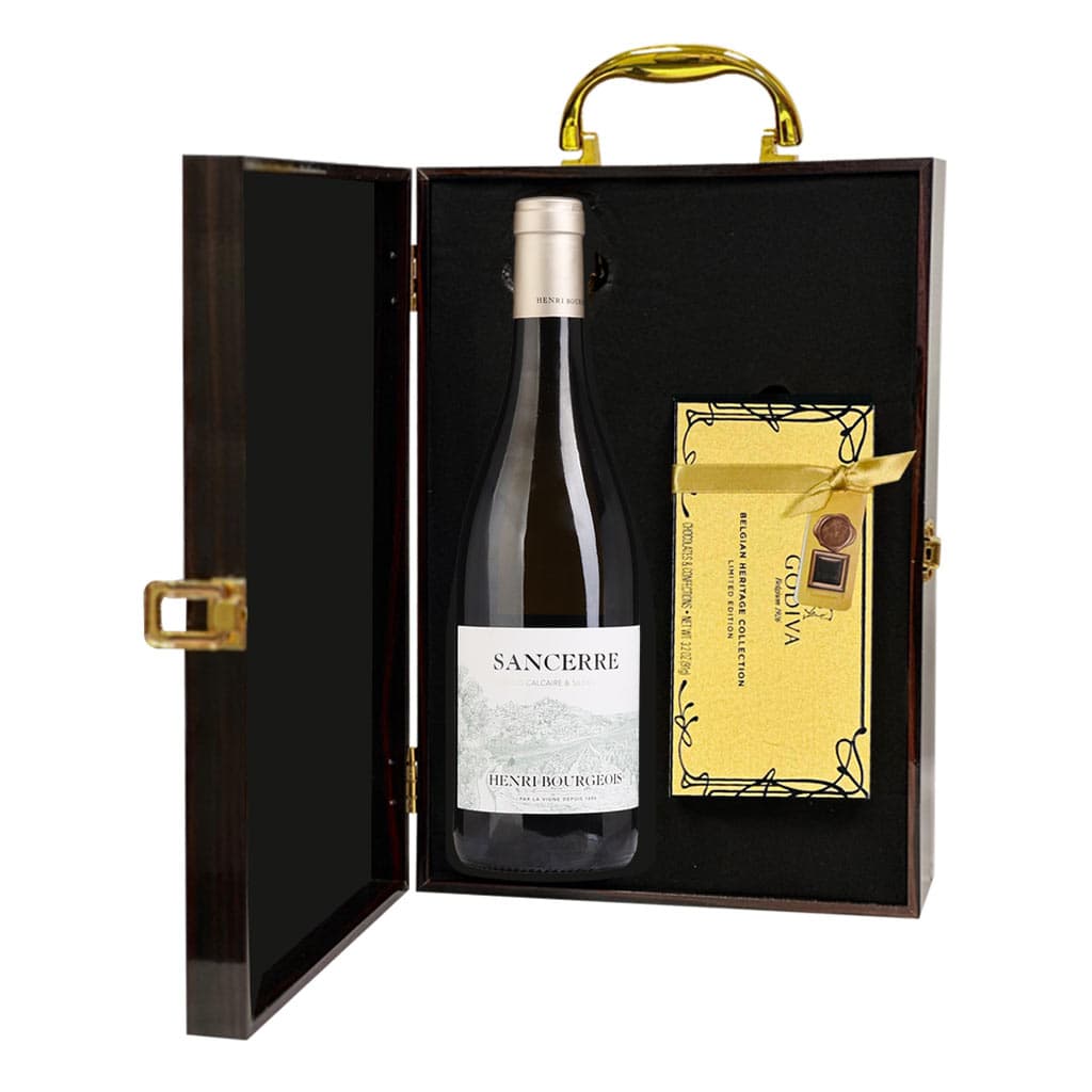 Henri Bourgeois Sancerre White Wine & Godiva Chocolates Gift Box — 1