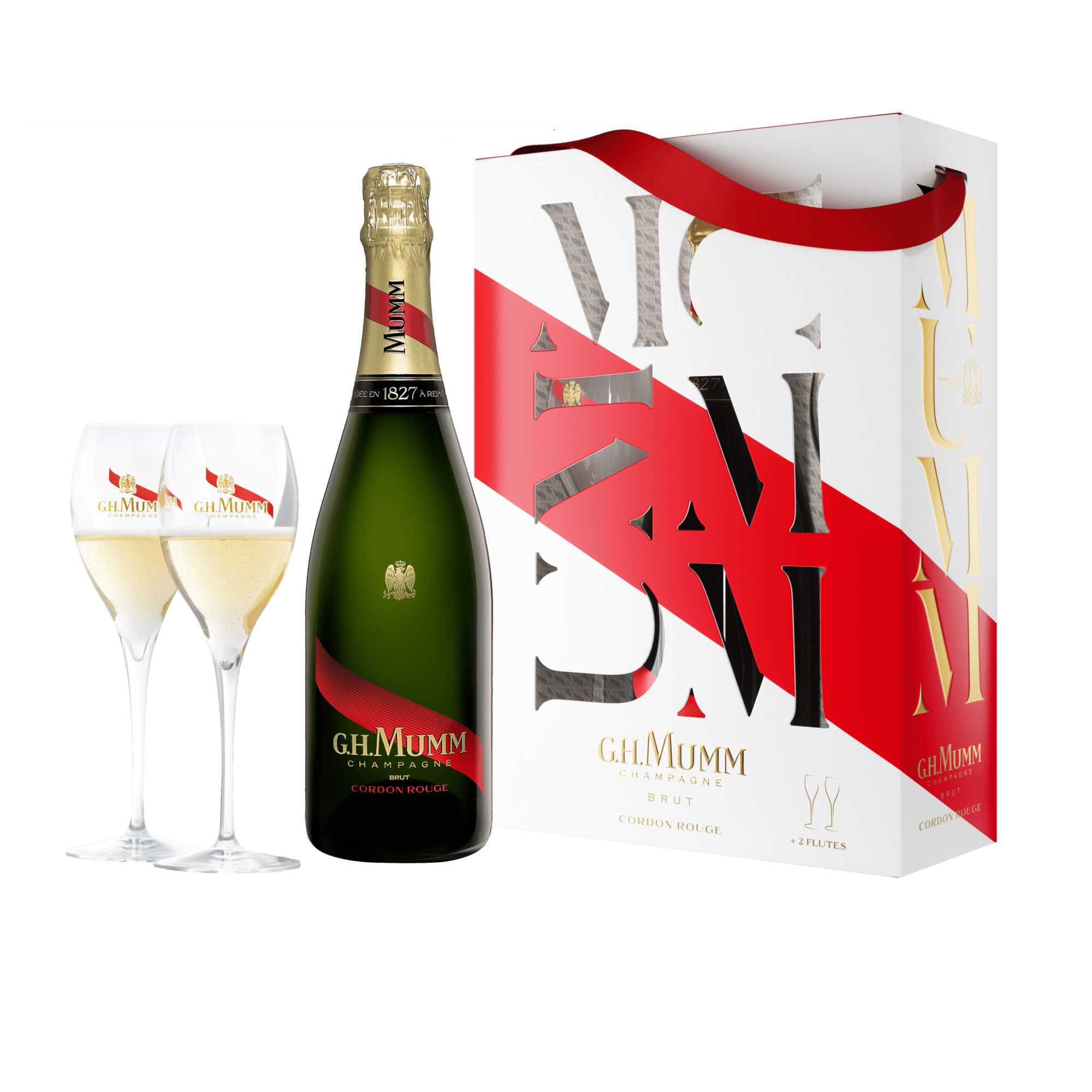 G.H. Mumm 2 Flutes Gift Set  