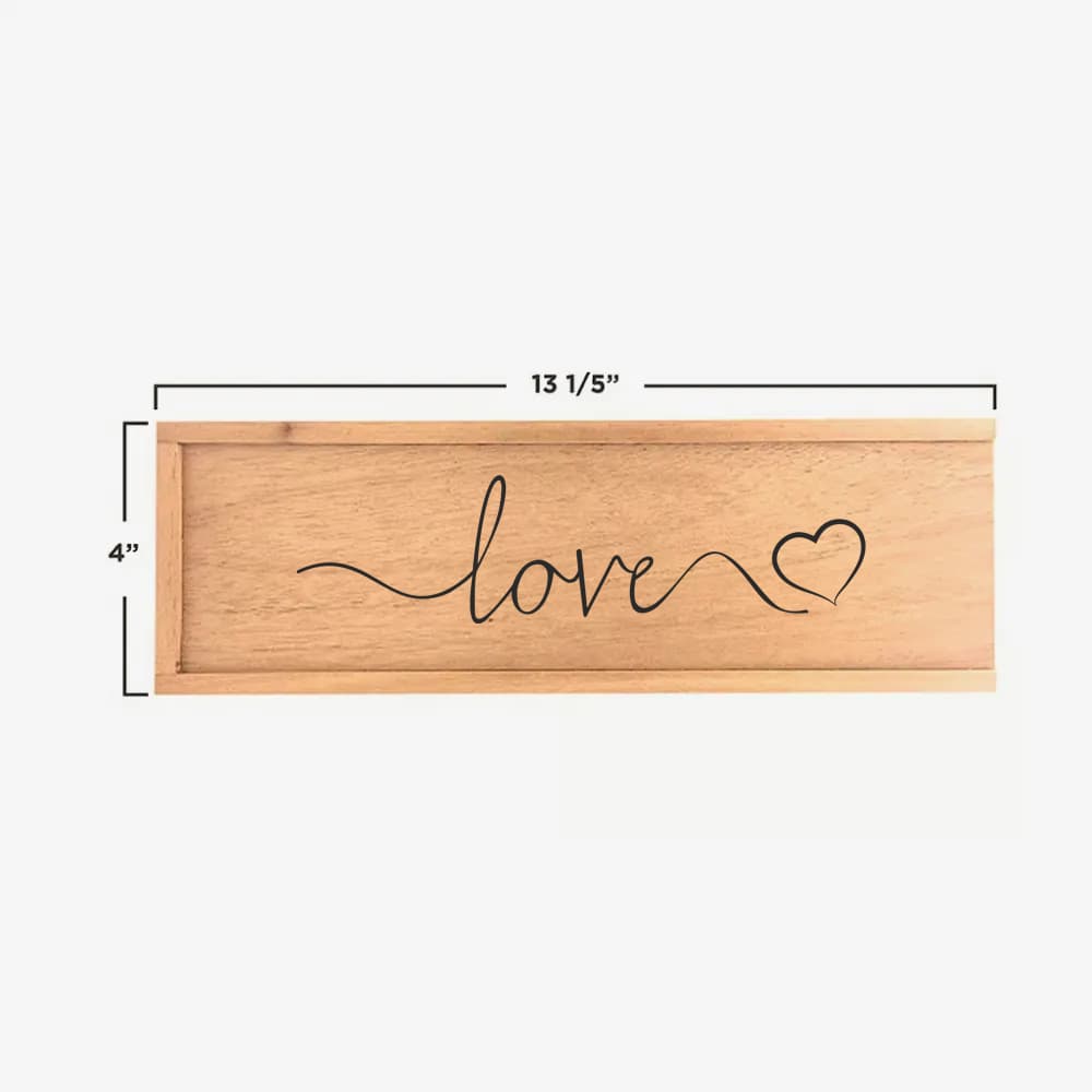Single  Champagne Wooden Box (Engravable) — 5