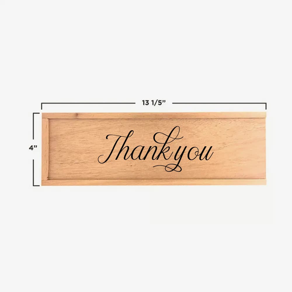 Single  Champagne Wooden Box (Engravable) — 6