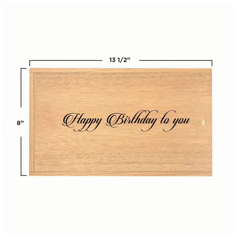 Double Wine Wooden Box (Engravable) — 2