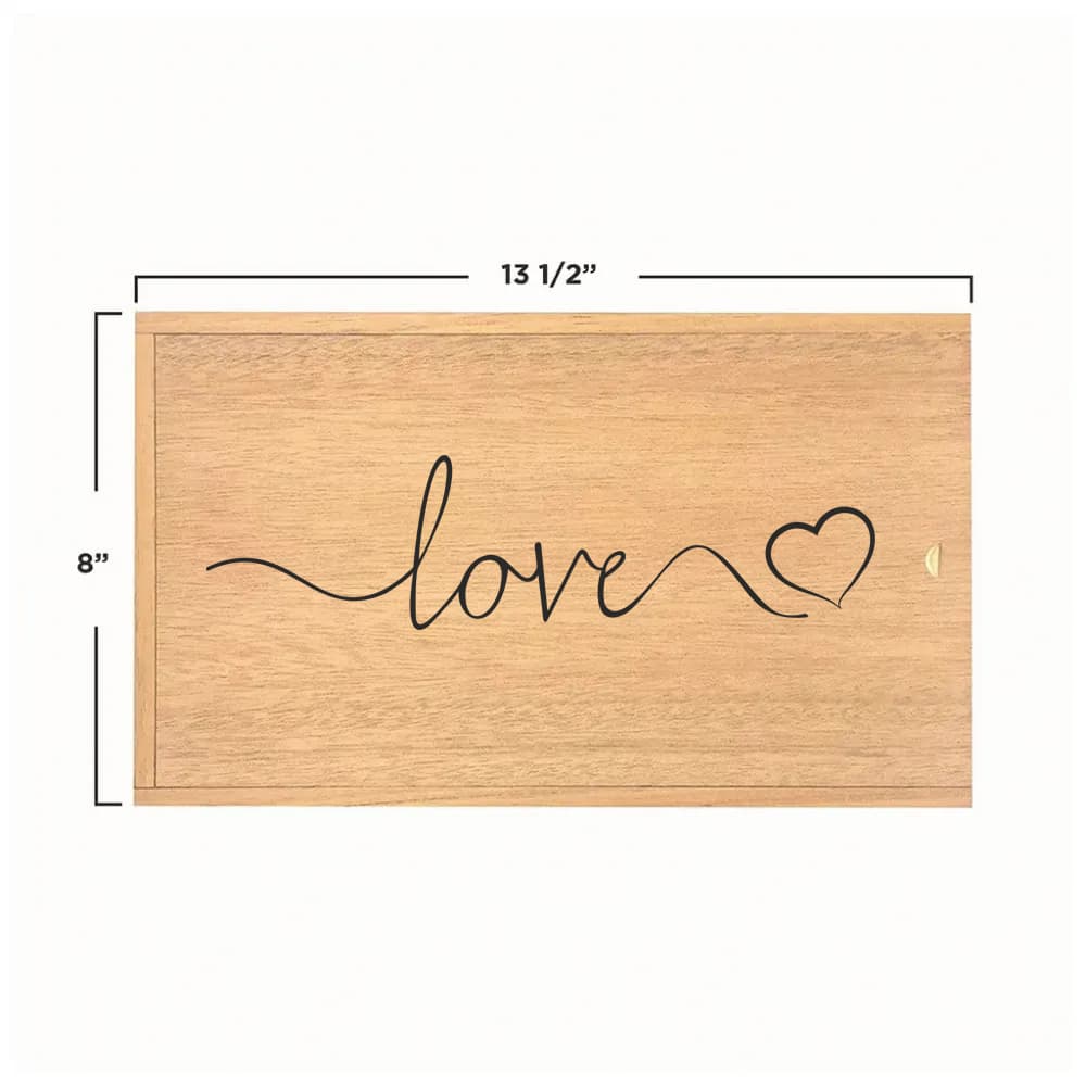 Double Wine Wooden Box (Engravable) — 5