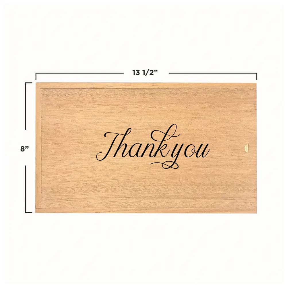 Double Wine Wooden Box (Engravable) — 6