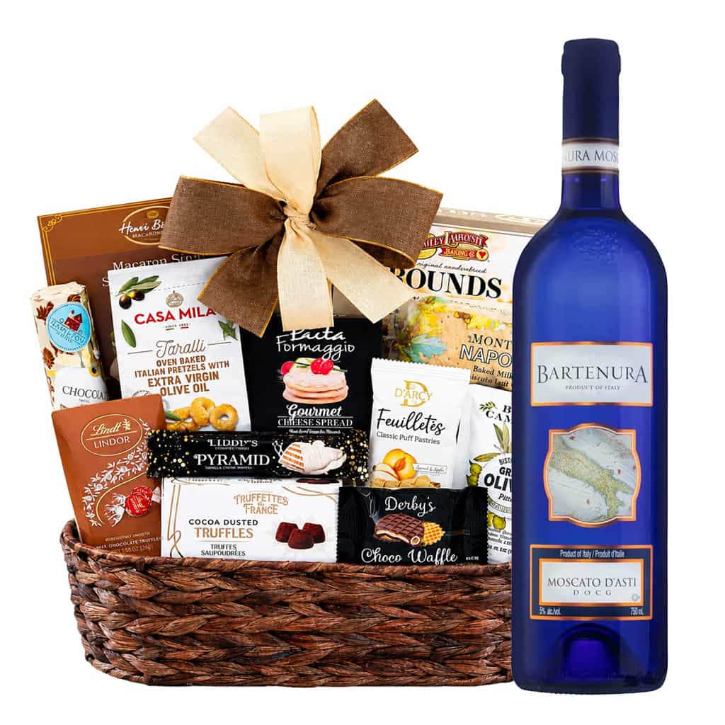 Bartenura Moscato d'Asti Wine Kosher Gift Basket