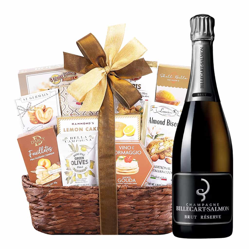 Billecart-Salmon Reserve Champagne And Bon Appetit Gift Basket