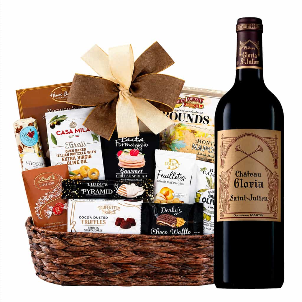 Chateau Gloria Saint Julien Wine And Bon Appetit Gift Basket