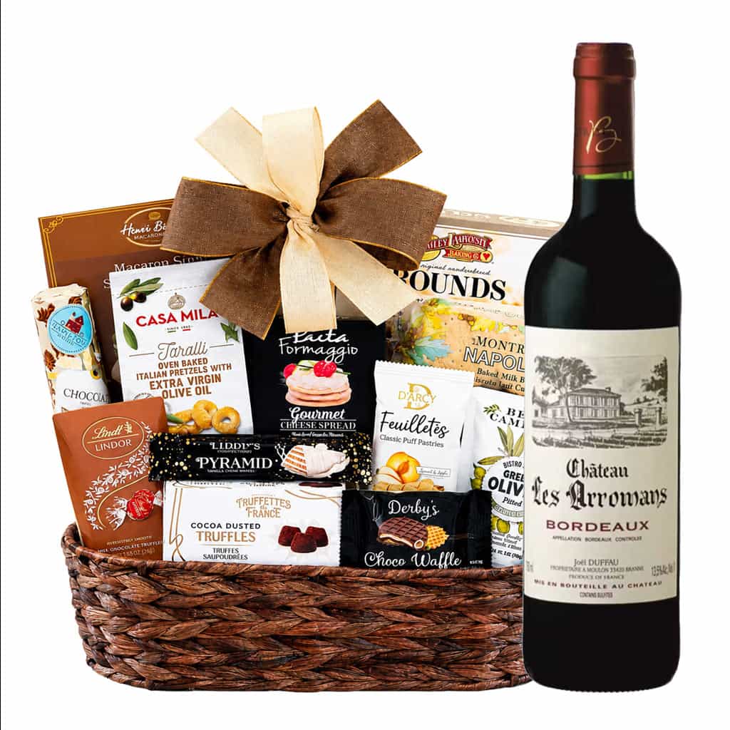 Château les Arromans Bordeaux Wine Basket