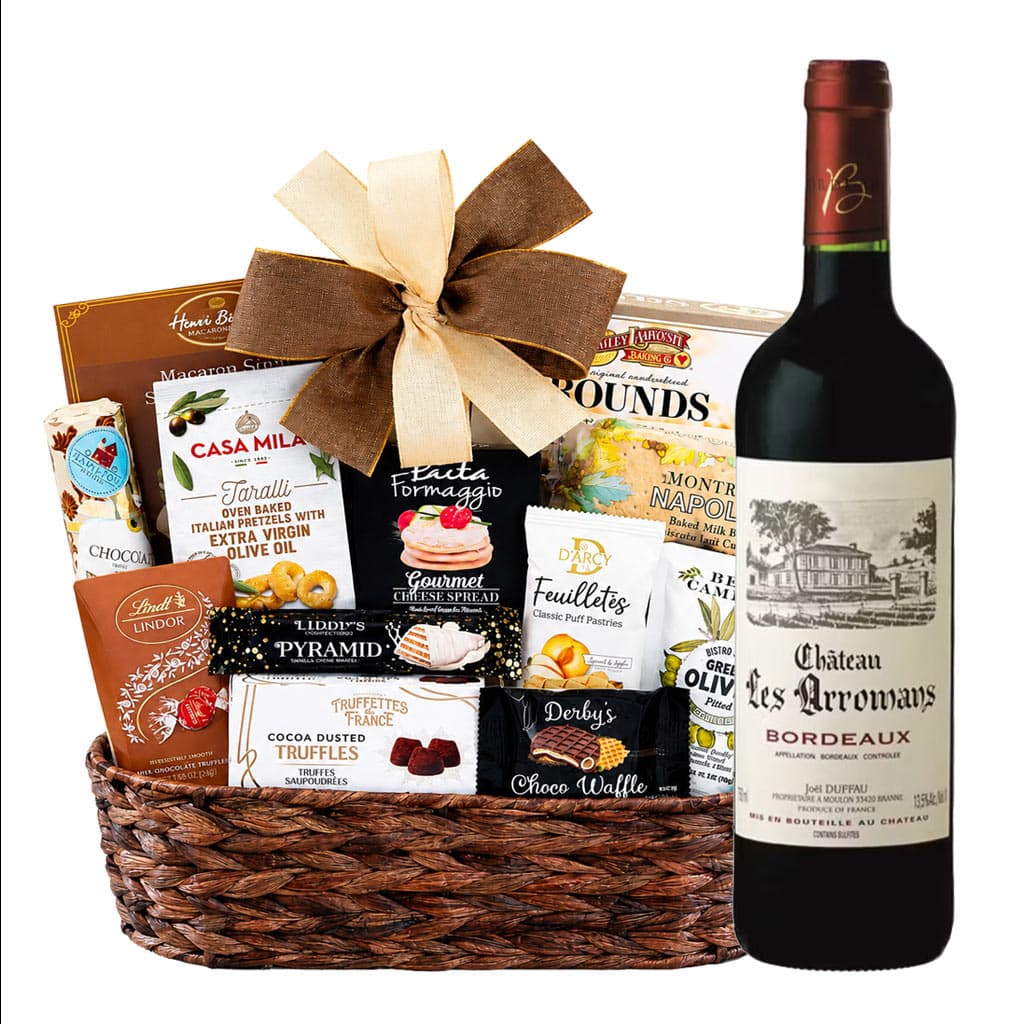 Château les Arromans Bordeaux Wine Basket