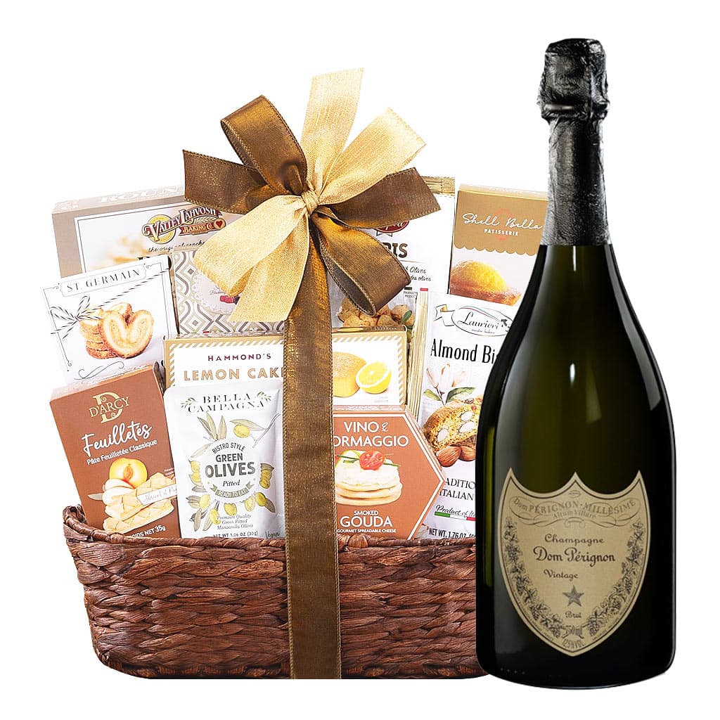 Dom Perignon Brut Champagne Gift Basket