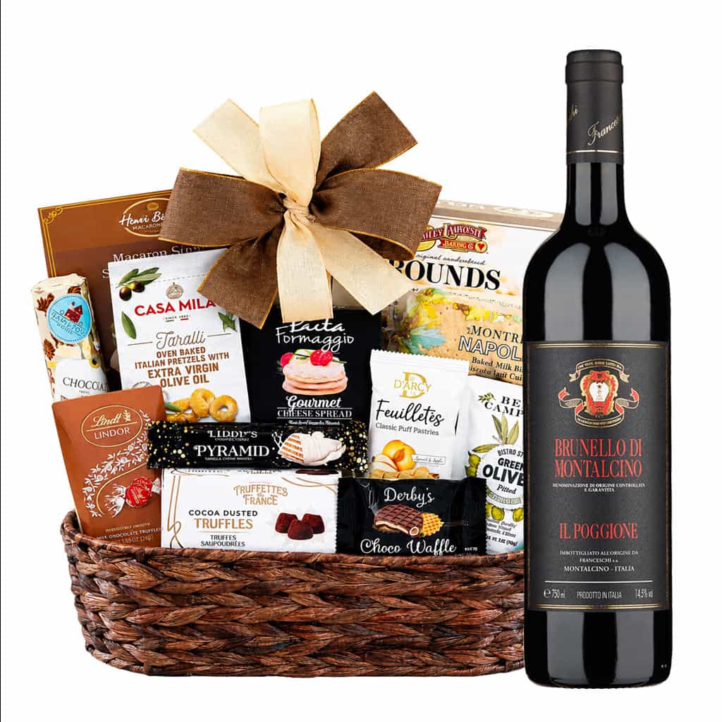 Groth Cabernet Sauvignon Wine with Bon Appetit Gourmet Gifts Basket