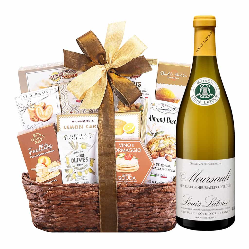 Louis Latour Meursault French White Wine Gift Basket