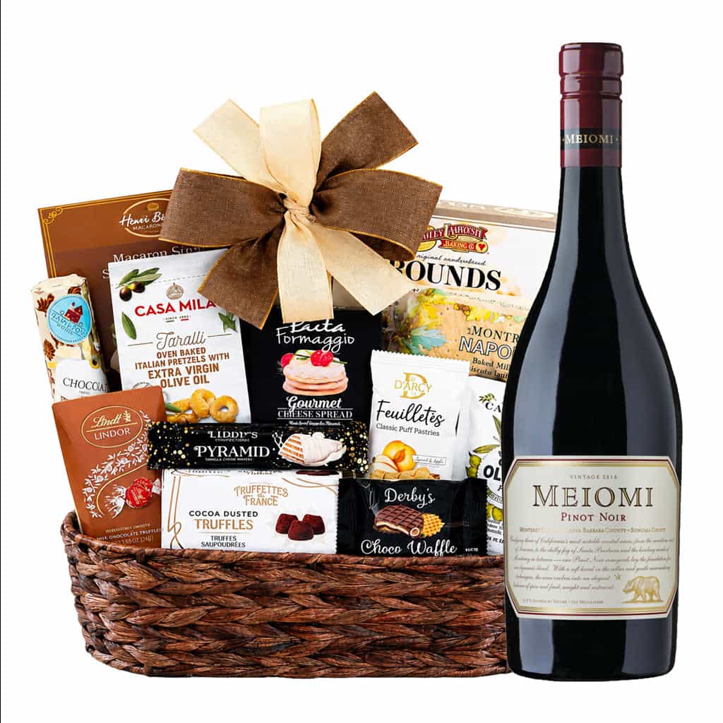 Meiomi Pinot Noir Gourmet Delight Gift Basket