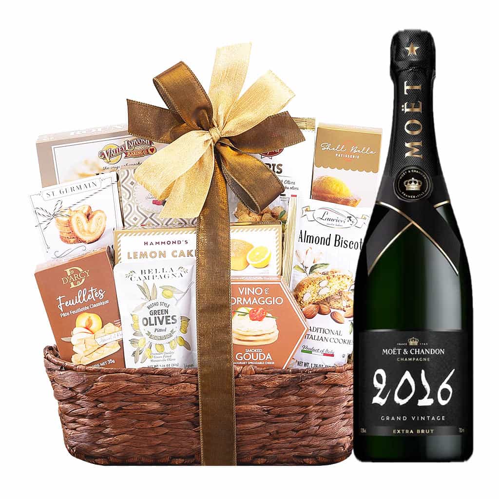 Moet & Chandon Vintage 2016 With Bon Appetit Gourmet Gift Basket