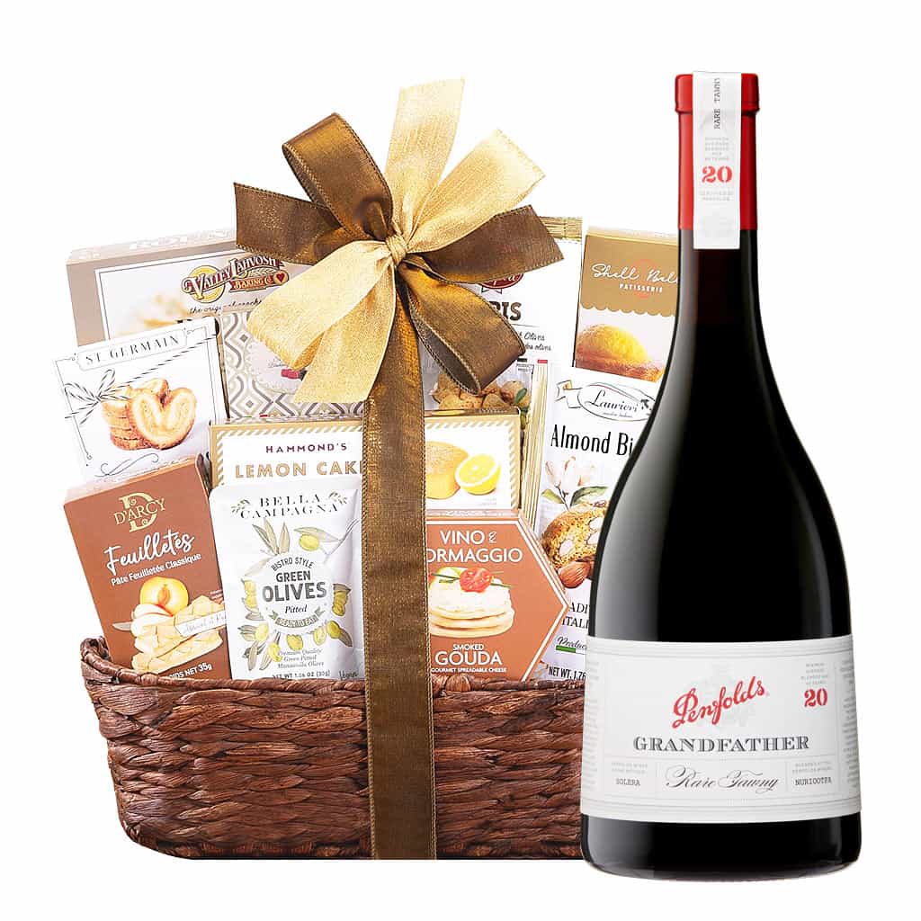 Penfolds Grandfather Rare Tawny Wine And Bon Appetit Gourmet Gift Basket