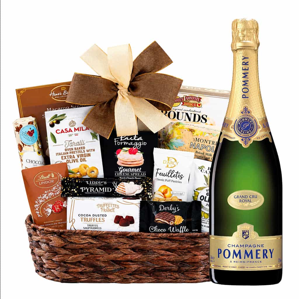 Pommery Grand Cru Royal Champagne And Bon Appetit Basket