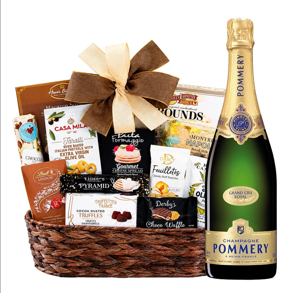 Pommery Grand Cru Royal Champagne And Bon Appetit Basket