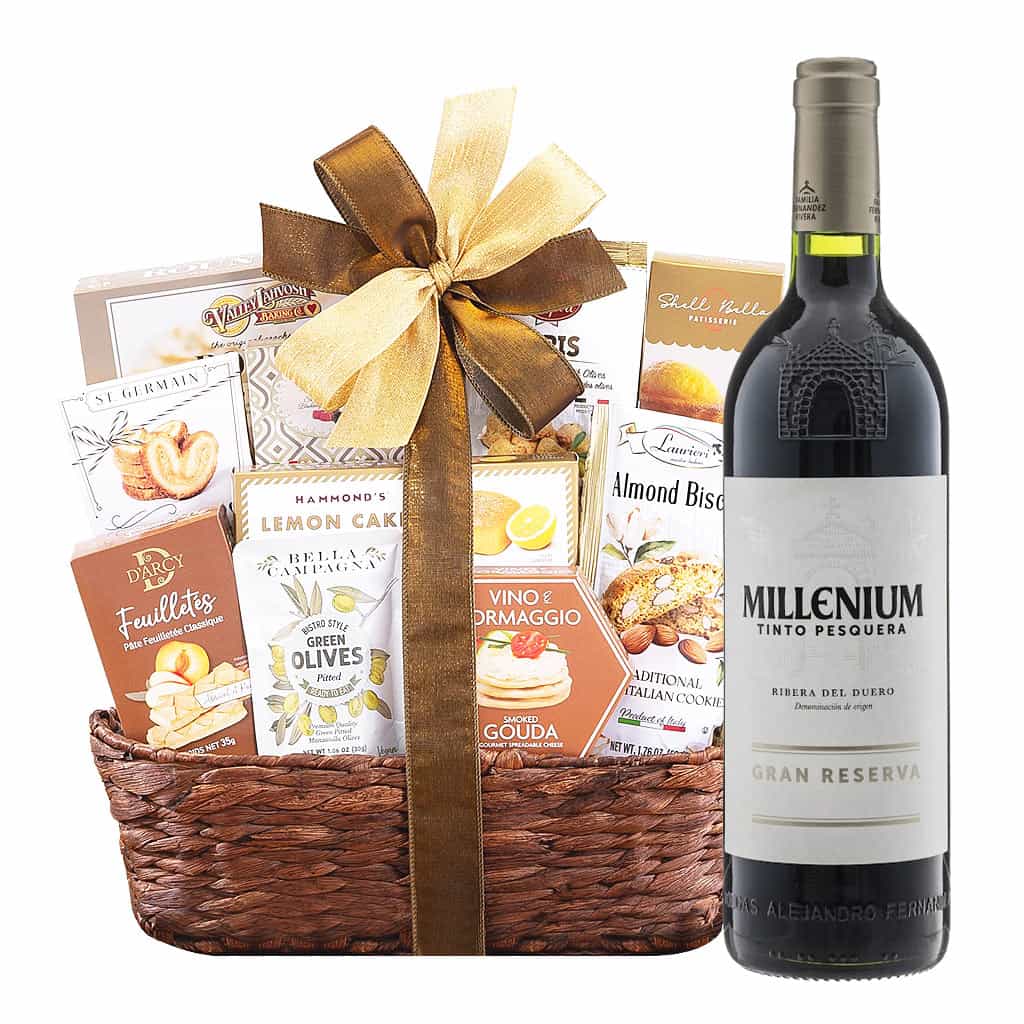 Tinto Pesquera Millenium And Bon Appetit Gourmet Gift Basket
