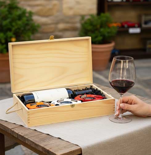 Barolo Massolino with Mini Lamborghini Gift Set