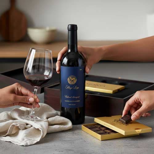 Stags' Leap Reserve Cabernet And Godiva Chocolate Gift Box