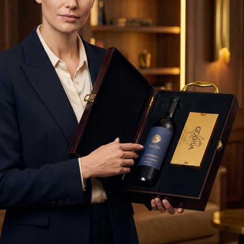 Stags' Leap Reserve Cabernet And Godiva Chocolate Gift Box