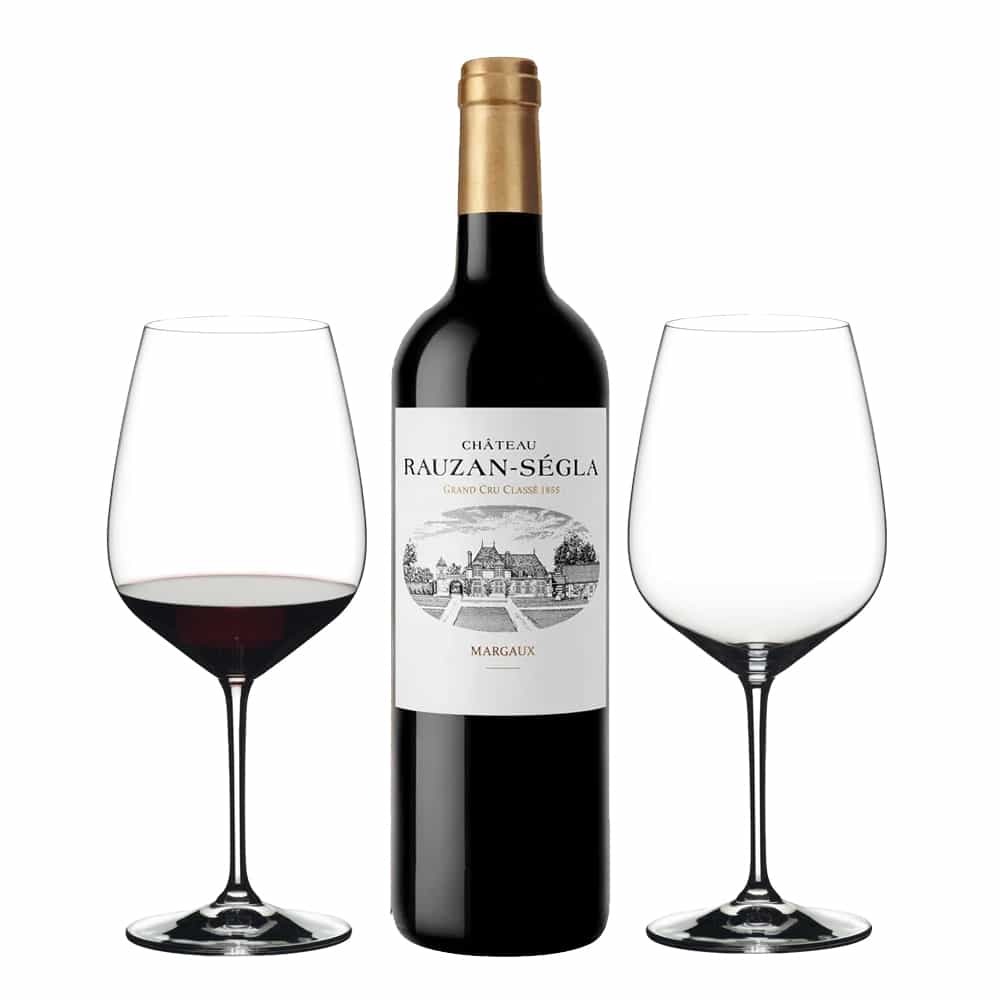 Chateau Rauzan-Segla Margaux Grand Cru Classé & Riedel Wine Glass Set