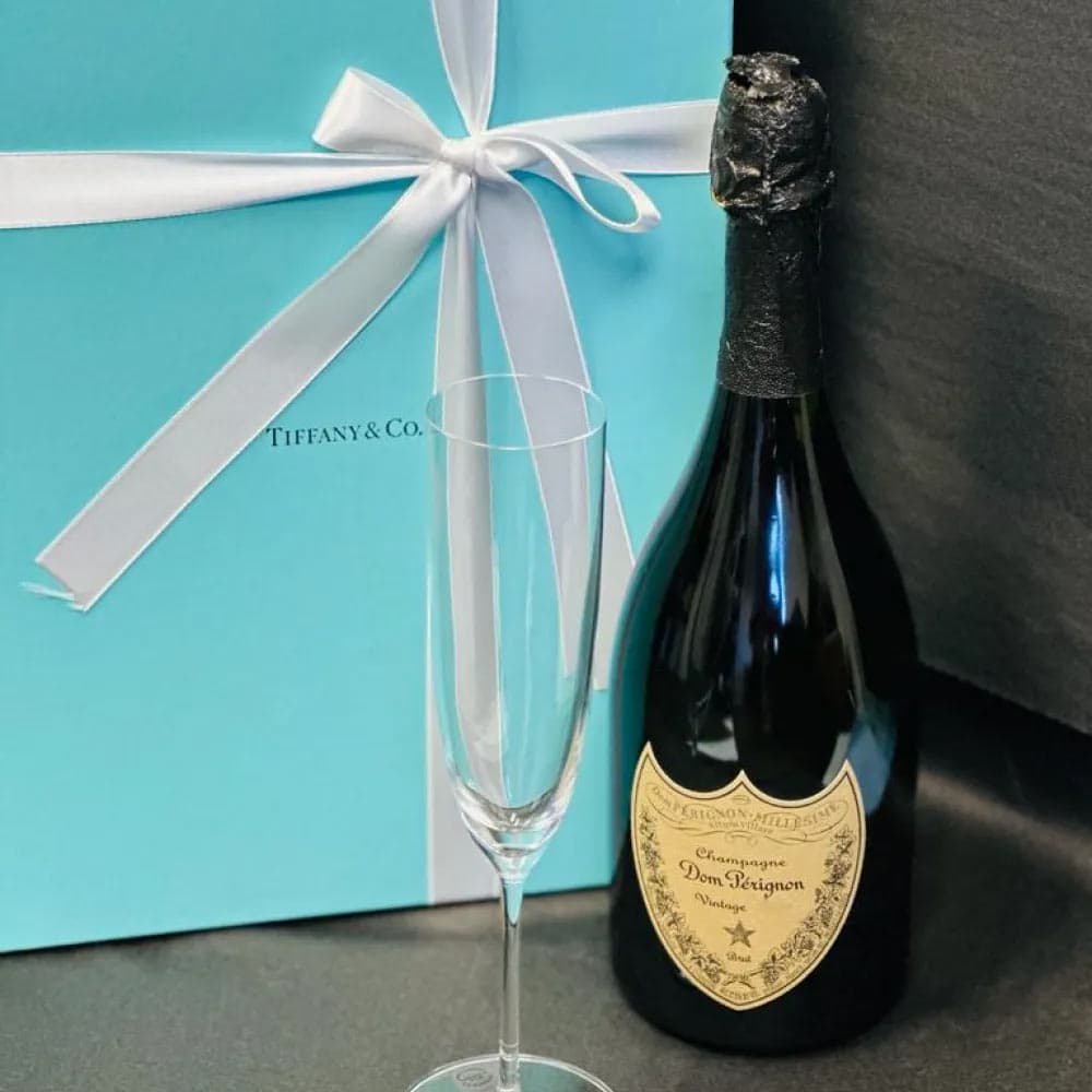Dom Perignon Brut And Tiffany Champagne Flute Set