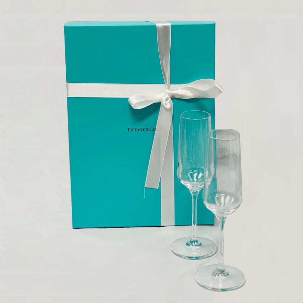 Tiffany Champagne Flutes Set