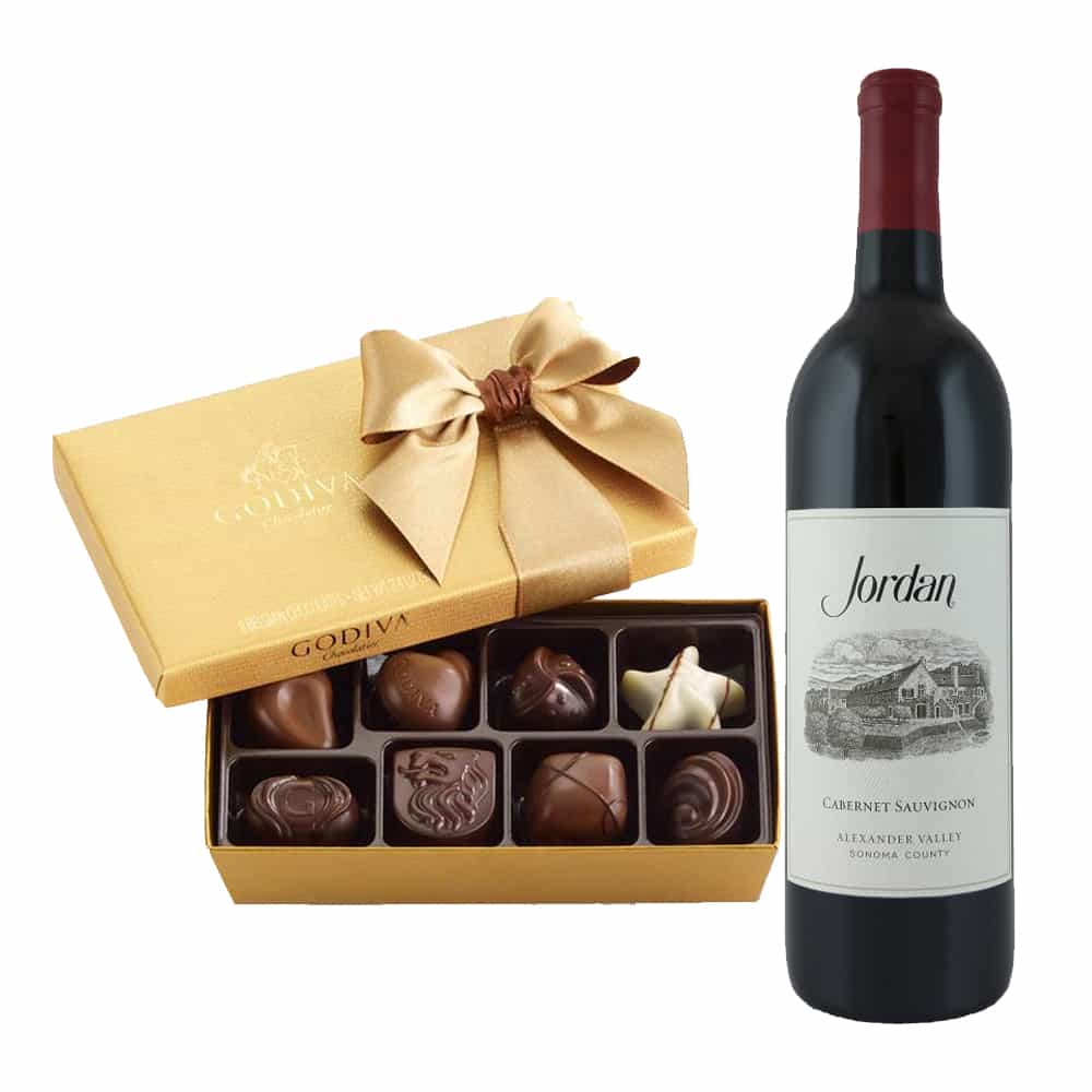 Jordan Cabernet Sauvignon With Godiva 8 Pc