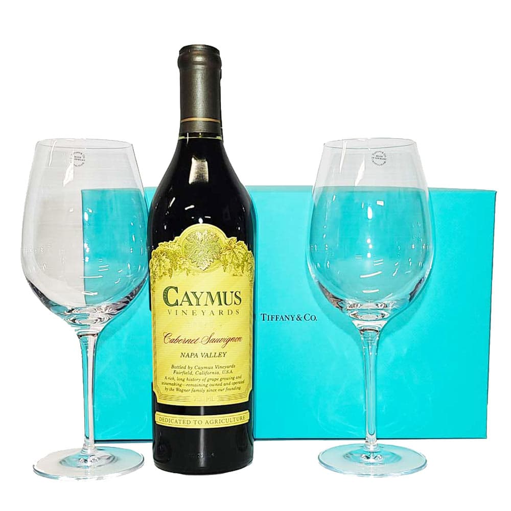 Caymus Cabernet And Tiffany Wine Glasses Set