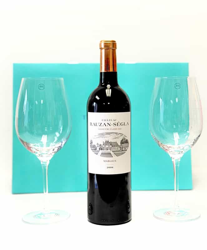 Château Rauzan-Ségla and Tiffany Wine Glasses Gift Set