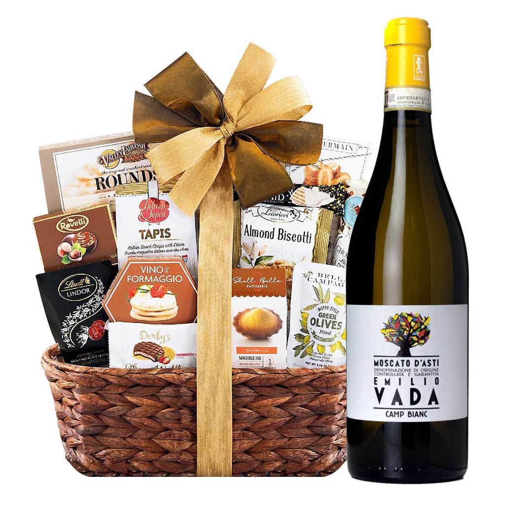 Emilio Vada Moscato d’Asti And Bon Appetit Gourmet Gift Basket