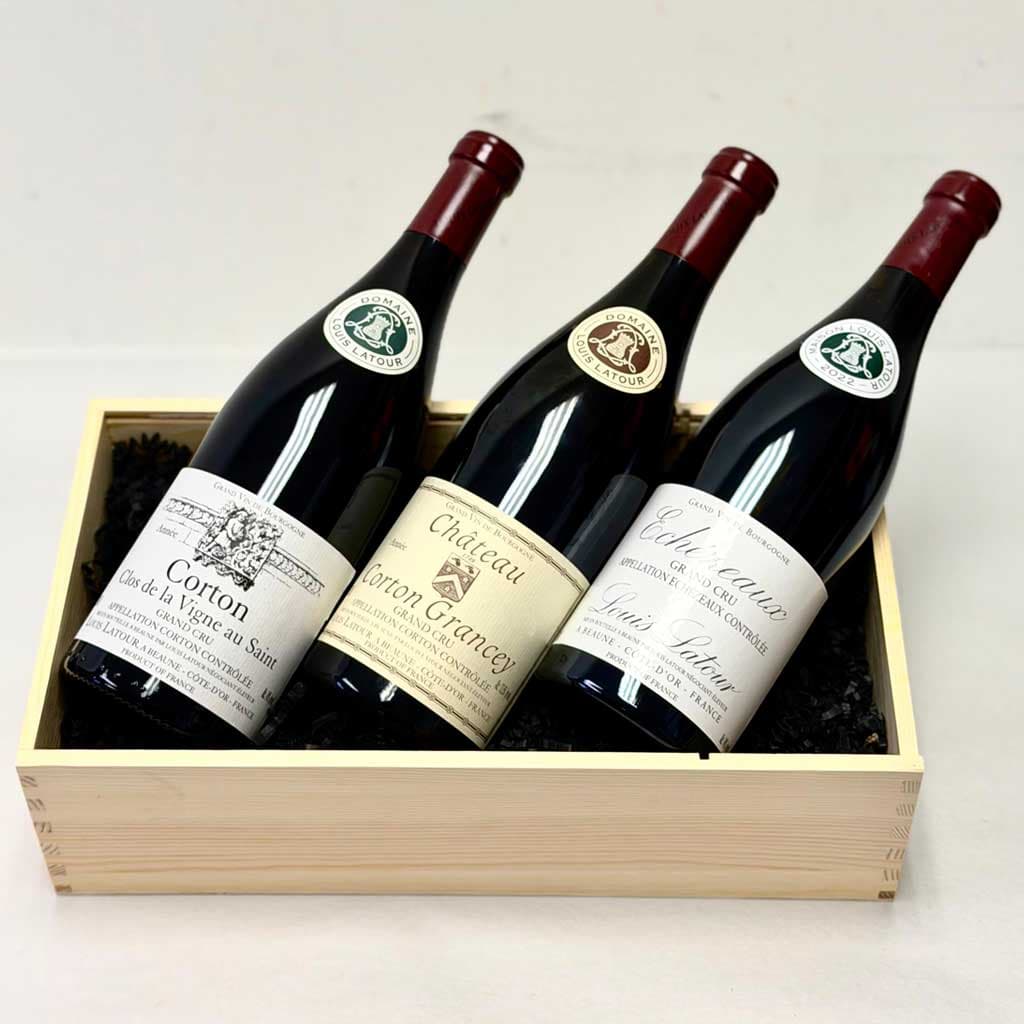 Louis Latour Grand Cru Three-Bottle Wine Set