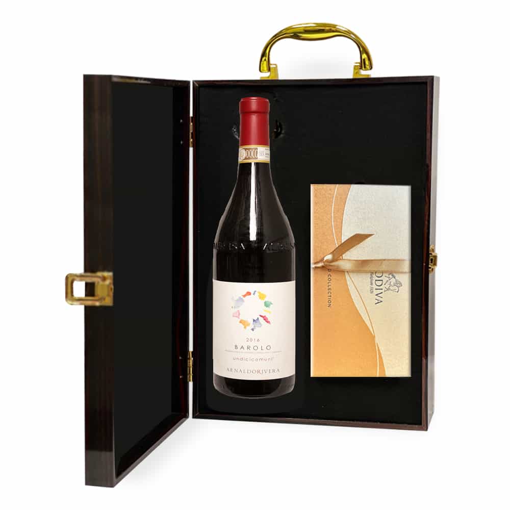 Arnaldo Rivera Barolo Undicicomuni Wine & Chocolate Gift Box