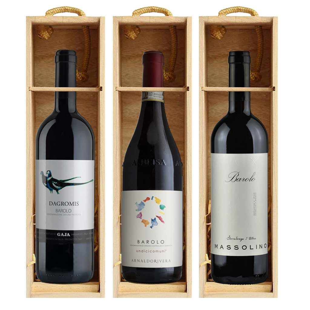 Barolo Italian Red Wine Gift Set – 3 Bottles Pack Barolo Italian Red Wine Gift Set – 3 Bottles Pack