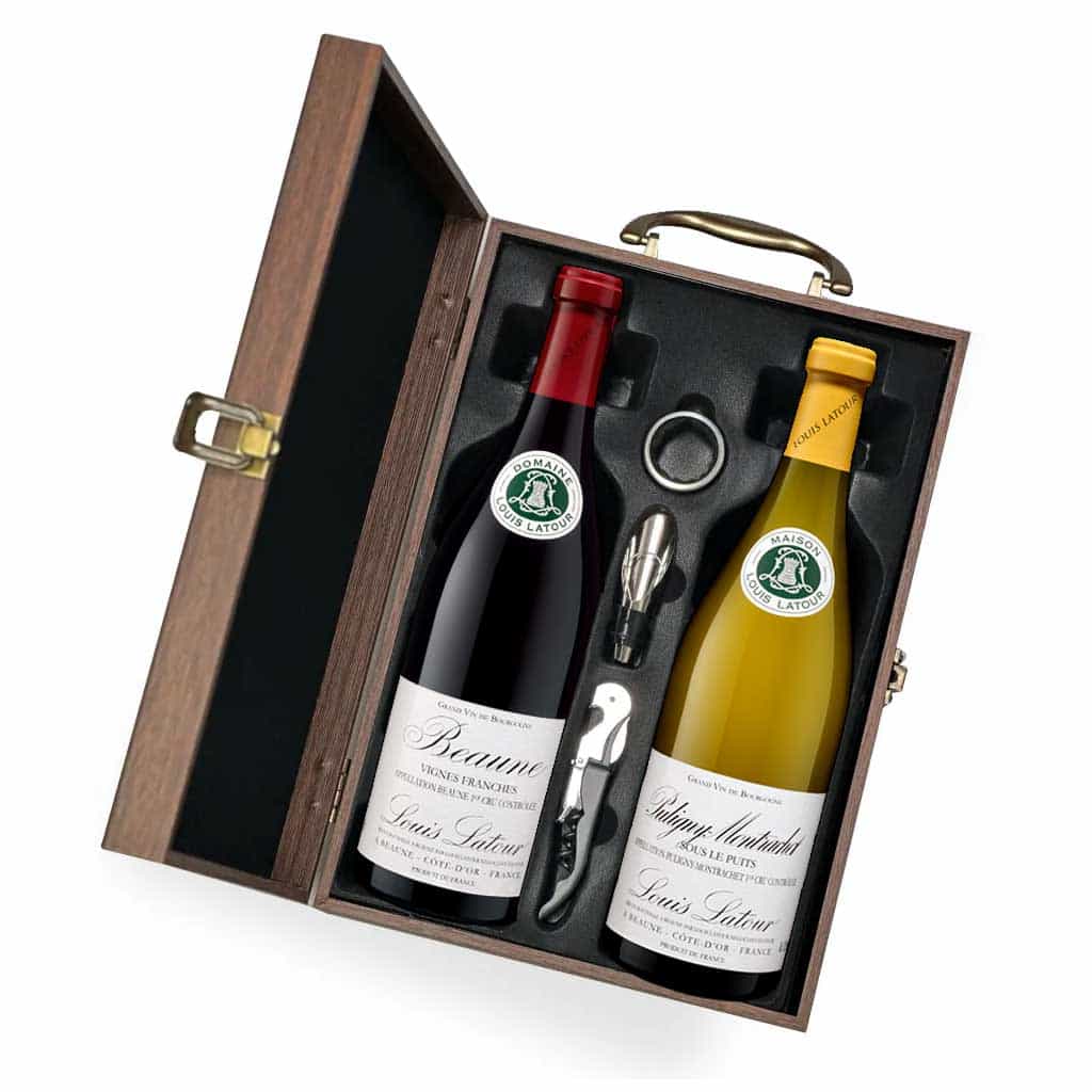 Louis Latour Beaune and Puligny-Montrachet Wine Gift Set