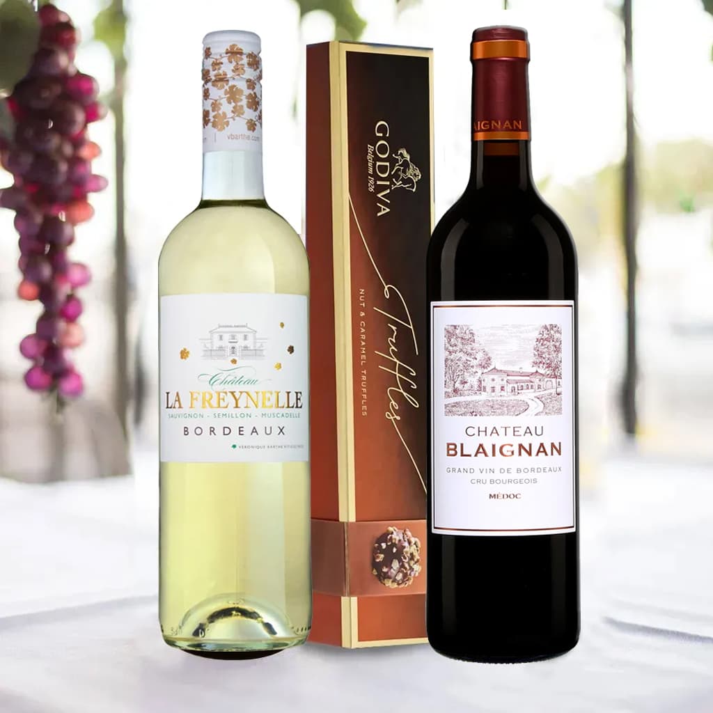 French Red And White Bordeaux Wine Gift