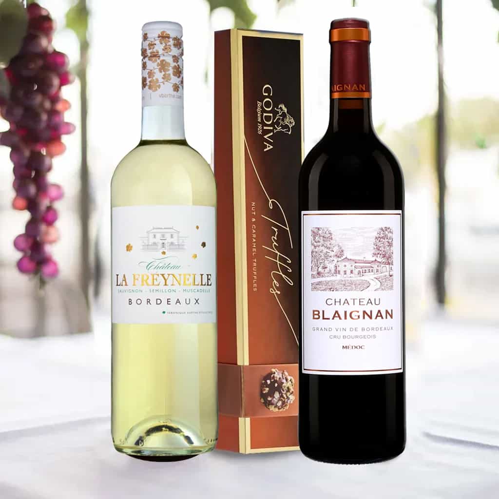 French Red And White Bordeaux Wine Gift
