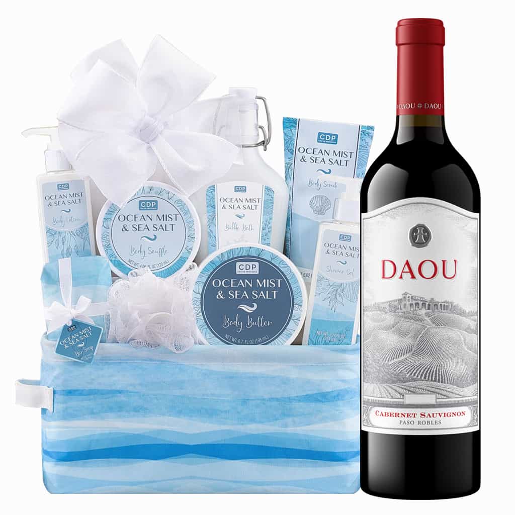 Daou Cabernet Sauvignon Paso Robles With Ocean Mist Spa Gift Basket