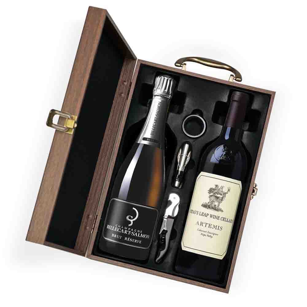 Stags Leap 'Artemis' Wine And Billecart Salmon Brut Reserve Champagne Gift Set Stags Leap 'Artemis' Wine And Billecart Salmon Brut Reserve Champagne Gift Set