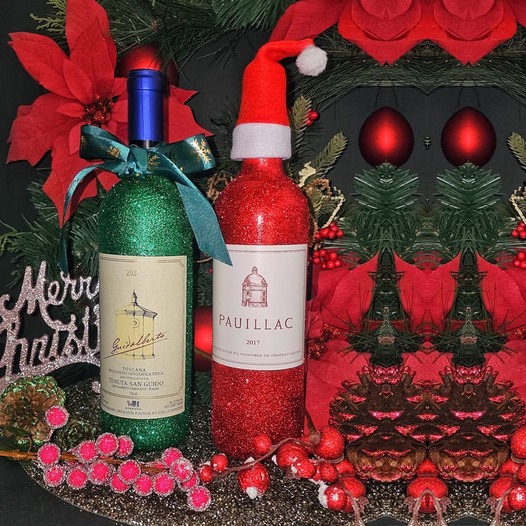 French And Italian Red Wine Christmas Gift Set