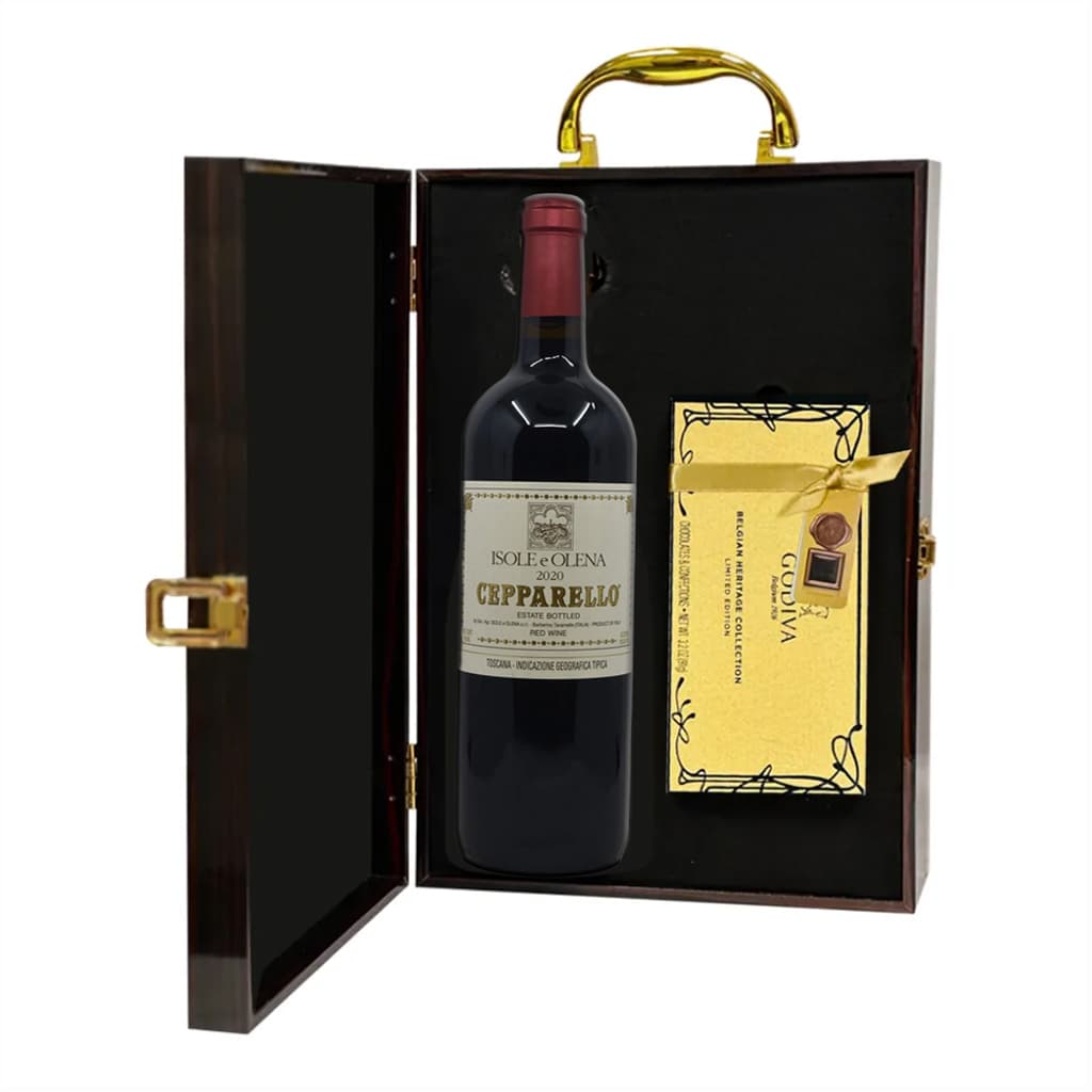 Isole e Olena Cepparello Italian Red Wine and Chocolate Gift Set Isole e Olena Cepparello Italian Red Wine and Chocolate Gift Set