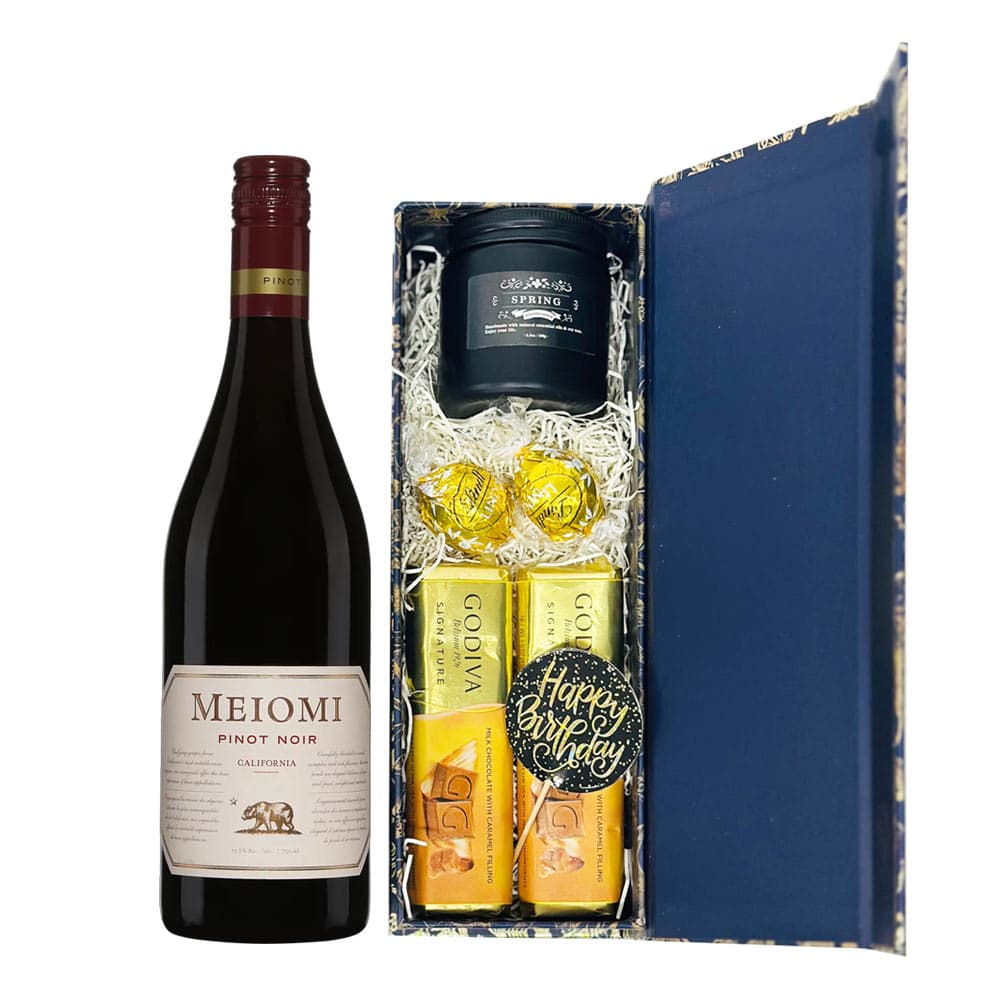 Meiomi Pinot Noir Birthday Wine Gift Set