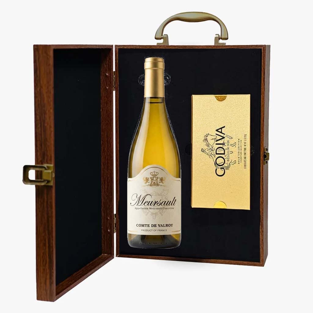 Cоmte de Valrоy Meursault French Wine And Godiva Gift Set