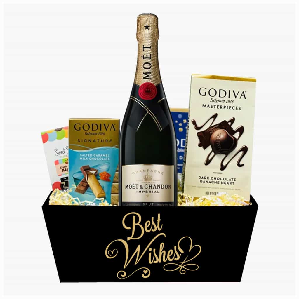 Toast Gift Basket with Moet & Chandon Champagne